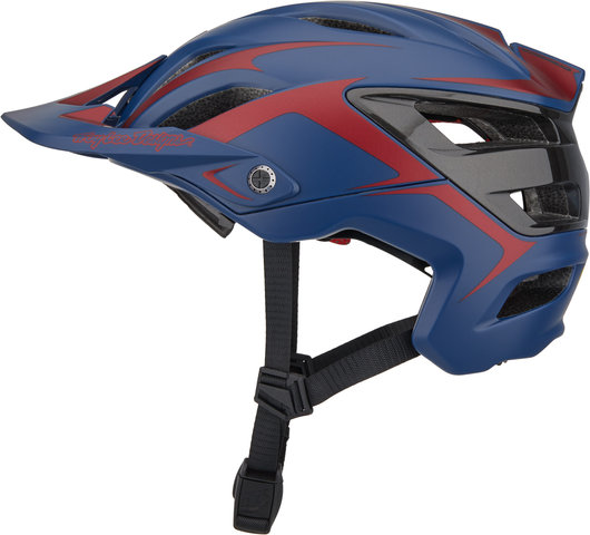 Troy Lee Designs A3 MIPS Helm - fang dk blue-burgundy/57 - 59 cm