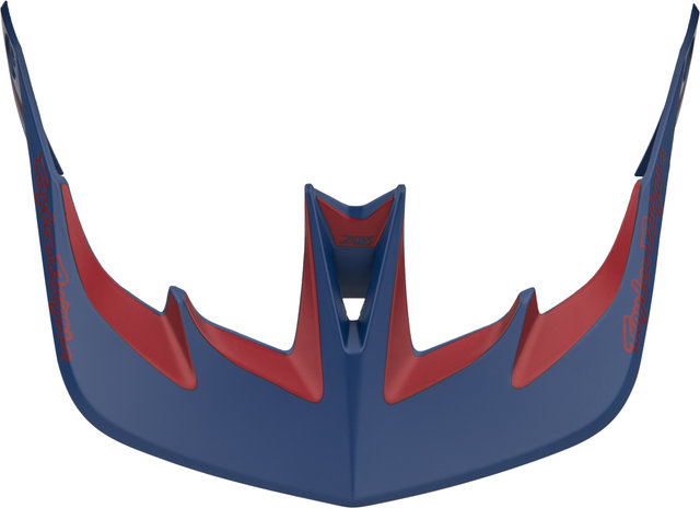 Troy Lee Designs Visera de repuesto para cascos A3 - fang dk blue-burgundy/universal