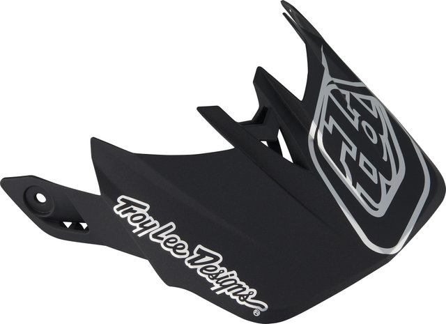 Troy Lee Designs Visera de repuesto para casco D4 Carbon MIPS - stealth black-silver/universal