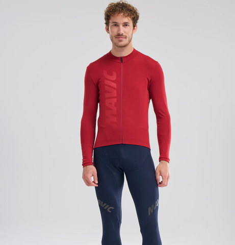 Mavic Aksium Thermo M L/S Trikot - burgundy/M