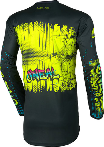 O'NEAL Maillot Element Rancid L/S para niños - black-neon yellow | 104, 110, 98 | XS