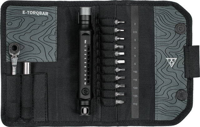 Topeak E-TorqBar Werkzeugset mit 1-10 Nm Drehmomentschlüssel - universal/1 - 10 Nm