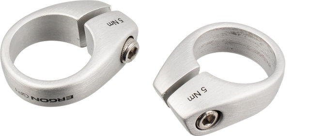 Ergon Anillos de bloqueo para puños de manillar GP1 BioKork - plata