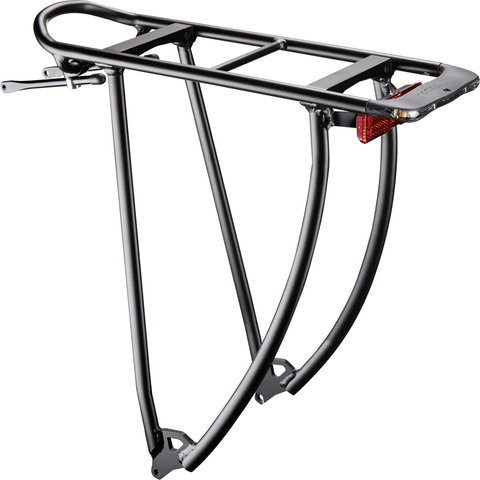 Racktime Portaequipajes Shine Evo Standard para funcionamiento con dinamo - negro/28"