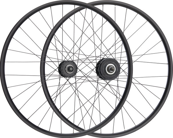 bc basic Alfine Disc Center Lock P-22 28" 8-speed Wheelset - black | 28" set (front 9x100 Dynamo + rear 10x135)