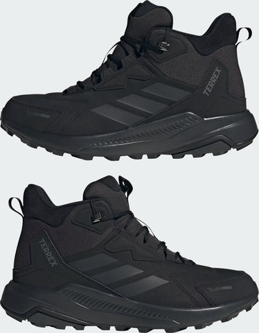 adidas Outdoor TERREX Anylander Mid Lea CP Wanderschuhe - cblack carbon grefou | 45 1/3