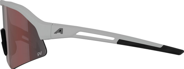 Alpina Sonic HR QV Sports Glasses - white matte | quattro/varioflex rainbow mirror