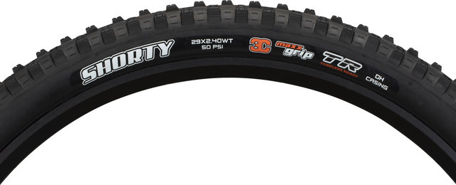 Maxxis Shorty 3C MaxxGrip DH WT TR 29" Faltreifen - schwarz/29 "/61 mm/61-622/2.4 "