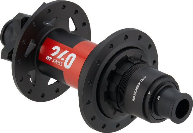 DT Swiss 240 DEG Boost 6-Bolt Disc Rear Hub - black/SRAM XD/28/SRAM XD