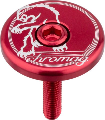 Chromag Top Cap Ahead Kappe - red
