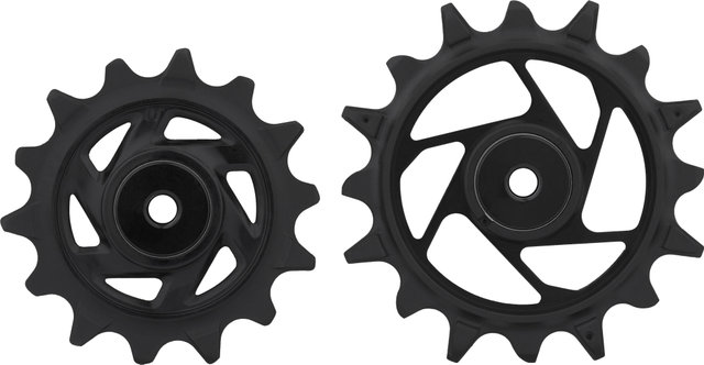 SRAM Schalträdchen Set für XX Eagle Transmission AXS T-Type Schaltwerk - black/14 Zähne (Leitrolle), 16 Zähne (Spannrolle)