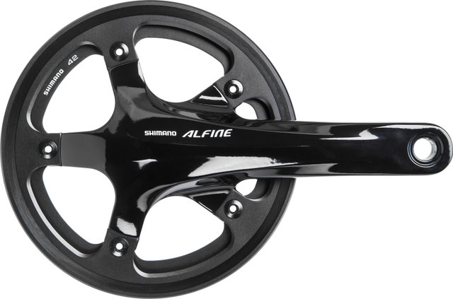 Shimano Set de Pédalier Alfine FC-S501 avec Garde-Chaîne simple - noir/170,0 mm 42 dents