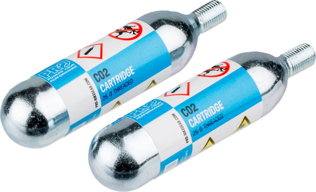 PRO Cartuchos CO2 de repuesto con rosca 25 g - 2 piezas - universal
