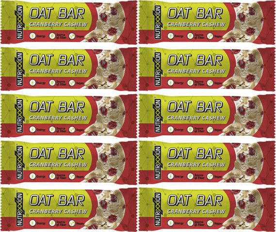 Nutrixxion Barre Énergétique Oat bar - 10 pièces - cashew-cranberry
