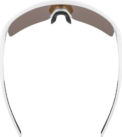 uvex ramp sports glasses - white matte | mirror gold