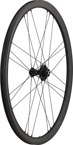Campagnolo Bora WTO 33 Carbon Disc Center Lock 28" Laufradsatz - black-dark label/28" Satz (VR 12x100 + HR 12x142) Campa