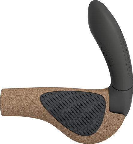 Ergon GP4 Evo BioCork Handlebar Grips - black-grey