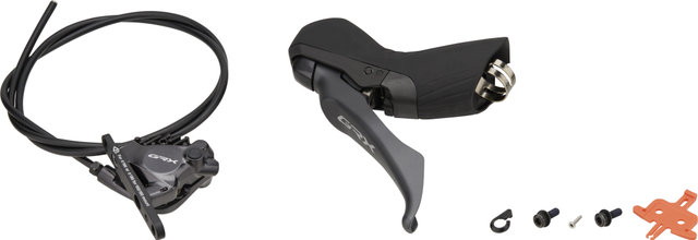 Shimano GRX Scheibenbremse BR-RX820 + BL-RX820 - schwarz-grau/Vorderrad/links (seitenspezifisch)