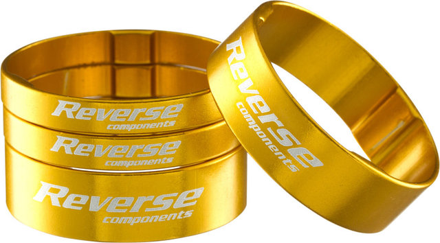 REVERSE Components Ultra-Light 1 1/8" Spacer Set - gold