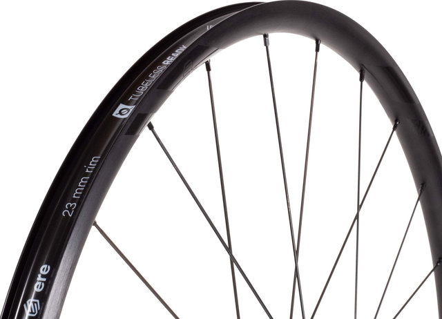 ERE Research Tenaci GX23 Disc Center Lock 28" Laufradsatz - black-black/Non Boost/Non Boost/100 mm/142 mm/28"/Shimano Road