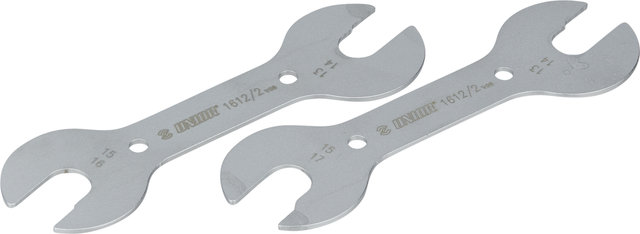 Unior Bike Tools Juego de llaves dobles de conos 1612PB - silver