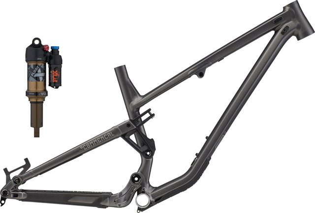 COMMENCAL Kit de cuadro Meta TR 29" con amortiguador Fox Float X Modelo 2022 - dark slate | 140 mm | L | 12 mm Eje Pasante
