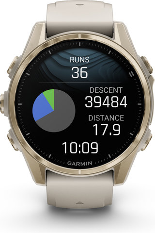 Garmin fēnix 8 AMOLED Sapphire GPS multisport smartwatch - mist gray-soft gold Garmin fēnix 8 AMOLED Sapphire GPS multisport smartwatch - mist gray-soft gold