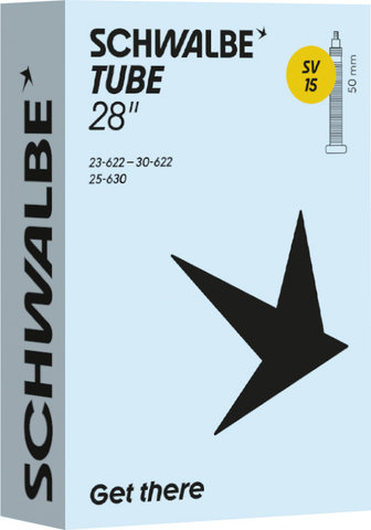 Schwalbe Cámara 15 para 28" / 29" - universal | Válvula Presta (SV) | 50 mm