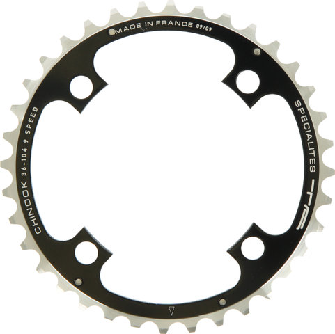 TA Plato Chinook, 4 brazos, medio, círculo de agujeros de 104 mm - negro/36 dientes