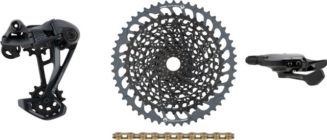 SRAM GX Eagle 1x12-speed Upgrade Kit with Cassette - black - XX1 gold/SRAM XD/14 teeth/SRAM XD/none/10-52/none/without