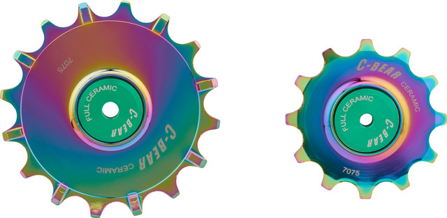 C-BEAR C-BEAR OCM-X SRAM Red E1 Aurora 12-speed Full Ceramic Jockey Wheels - aurora/12 teeth (guide pulley), 16 teeth (tension pulley)