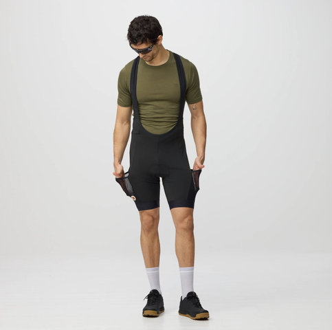 Fjällräven Hoja Bib Shorts Trägerhose - black | L