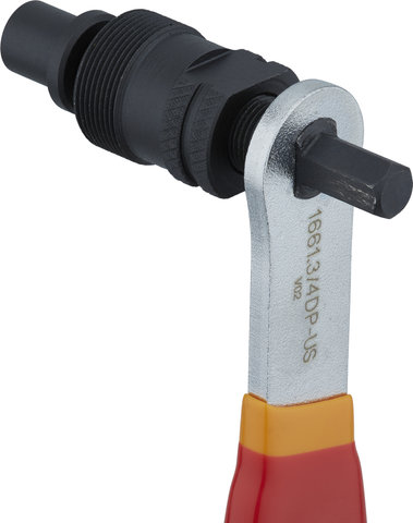 Unior Bike Tools Kurbelabzieher 1661.3/4DP mit Griff für Shimano Octalink und ISIS - red
