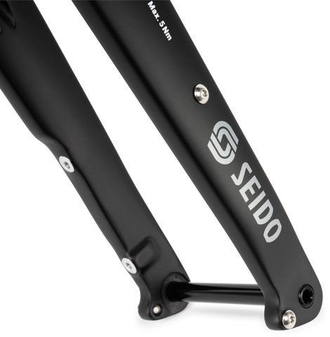 Seido RGT Carbon Gabel - black/100 mm/12 mm Steckachse/1 1/8" - 1,5" tapered/28"