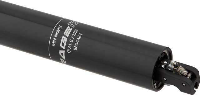 Kind Shock Tige de Selle RAGE-iS 100 mm - black/338 /31,6 mm/0 /Sans