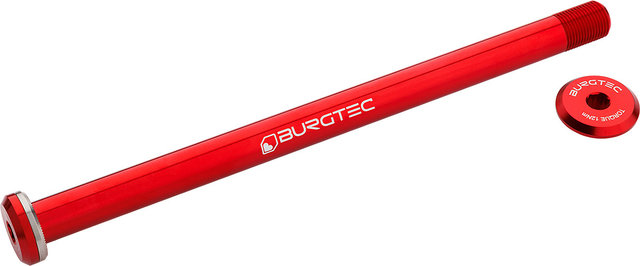 Burgtec Eje pasante trasero para Santa Cruz V10 - race red/157 mm