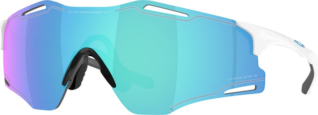 Oakley Cybr Zero Sportbrille - polished white | prizm sapphire