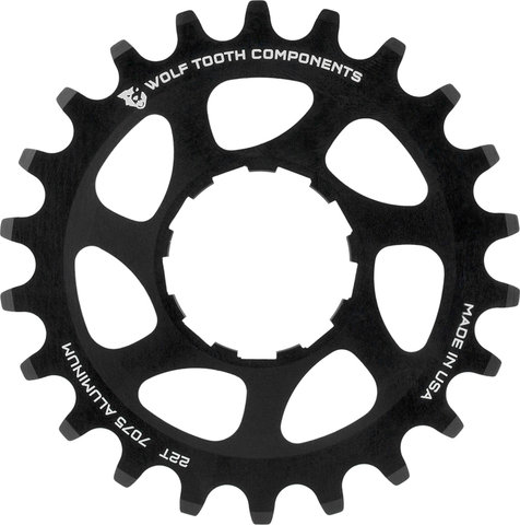 Wolf Tooth Components Aluminium Singlespeed Ritzel - black/22 Zähne