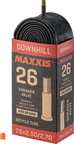 Maxxis Cámara de aire Downhill 26" - negro/Válvula Schrader (AV)/62-559 a 70-559/26x2.5-2.7 Schrader/36 