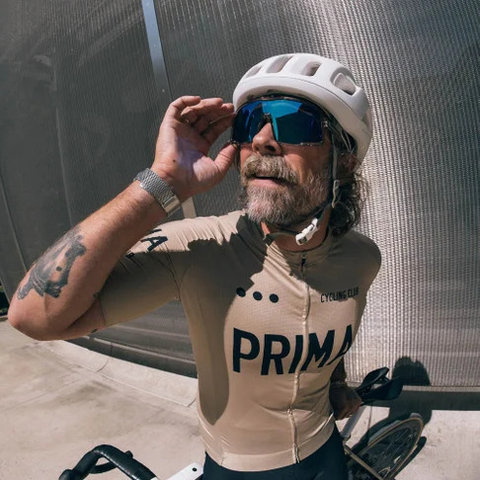 CHPO Henrik sports glasses - transparent grey/rainbow mirror