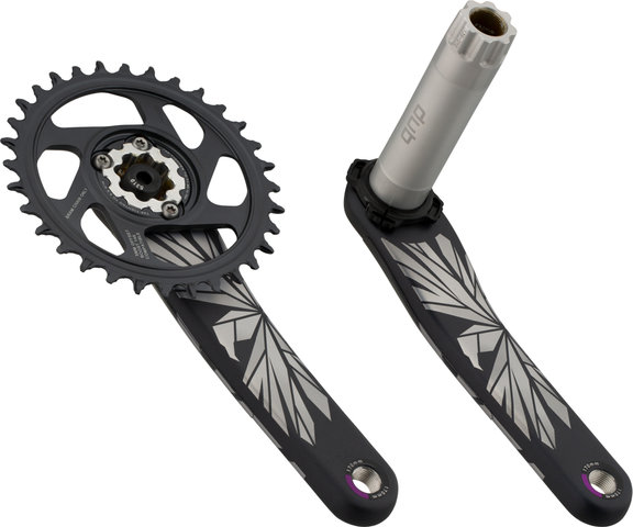 SRAM X01 Eagle Boost DUB DM 12-fach Carbon Kurbelgarnitur - lunar-polar/170,0 mm