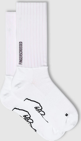 FINGERSCROSSED Chaussettes Logo Vertical Aero 2.0 - blanc | 39 - 42