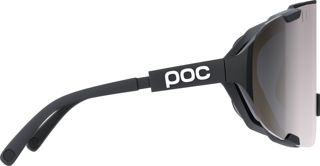 POC Devour sports glasses with replacement lens - uranium black | clarity road-sunny silver