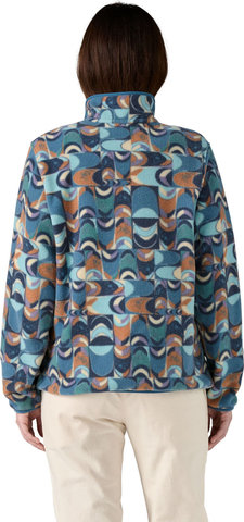 Patagonia Suéter Lightweight Synchilla Snap-T Fleece para Mujer - swallowtail geo-still blue/S