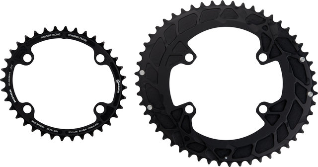 Rotor Manivelle de capteur de puissance INspider ALDHU Carbone Oval Q-Rings - noir/170,0 mm