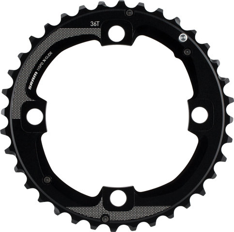 SRAM Plato X-Glide 2x11 velocidades para GX 1400 / GX 1000 - blast black/36 dientes pin largo