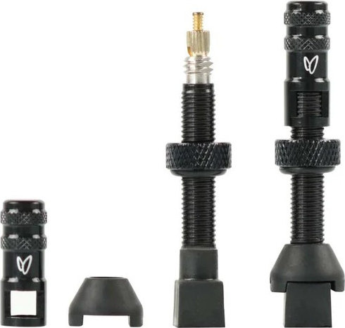 Effetto Mariposa Kit de valve sans chambre Caffélatex - noir | Valve Presta (SV) | 40 mm