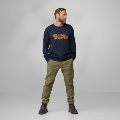 Fjällräven Logo Pullover - dark navy | L