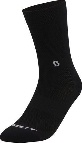 Scott Chaussettes Performance No Shortcuts Crew - black-white/42 - 44