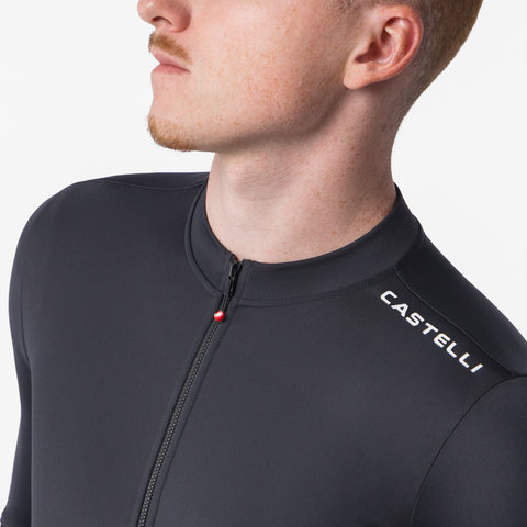 Castelli Espresso Thermal 2 L/S Trikot - black white | S